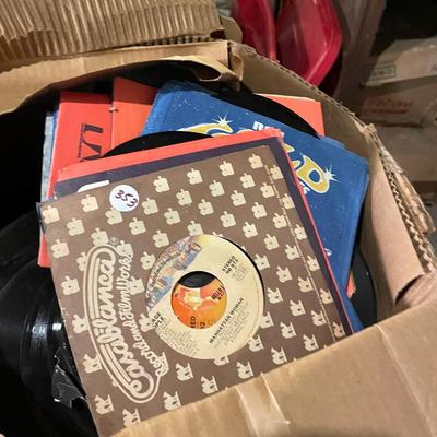 Tub of 45 Records