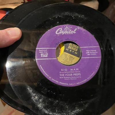 Tub of 45 Records