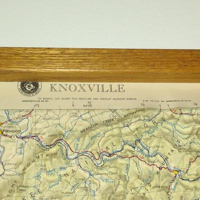 Knoxville, TN Regional Raised Relief Map by Hubbard Scientific