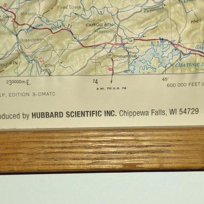 Knoxville, TN Regional Raised Relief Map by Hubbard Scientific