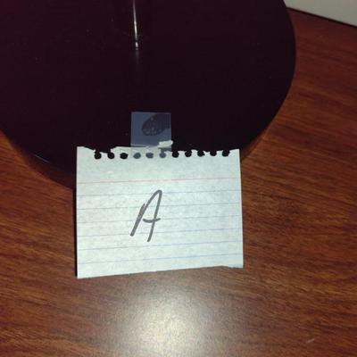 Metal Desk Top Lamp with Swing Arm and Pivoting Shade (Choice A)