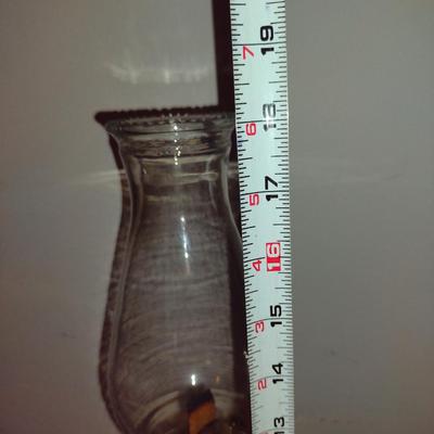 Glass Oil Lamp with Shade
