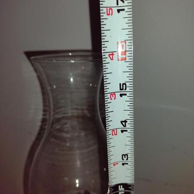 Glass Oil Lamp with Shade