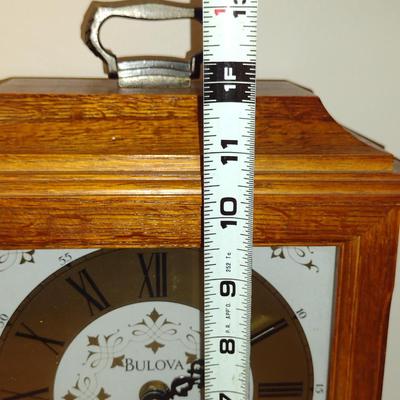 Bulova Wood Case Table Top Clock