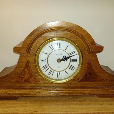 Bulova Wood Case Mantle Clock