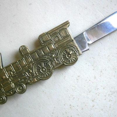 Figural Steam Locomotive Train Engine Pocket Knife