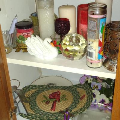 Large Collection of Candles and Home Decor