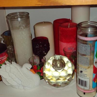 Large Collection of Candles and Home Decor