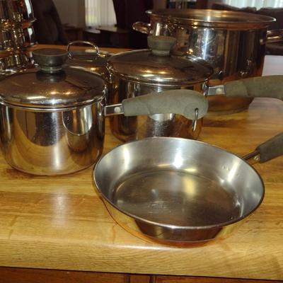 Collection of Stainless Steel Cookware- Assorted Makers
