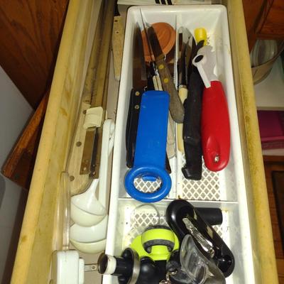 Collection of Kitchen Ware- Appliances, Dinnerware, Utensils, etc.