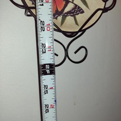 Decorative Butterfly Theme Plates with Wall Rack