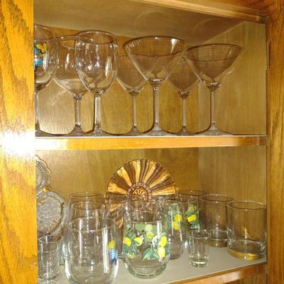 Assorted Glass and Serve Ware
