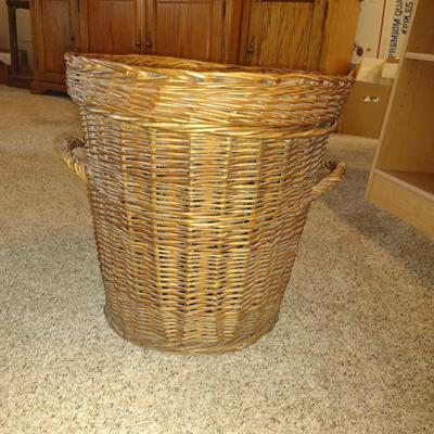 Large Woven Storage Basket with Lid