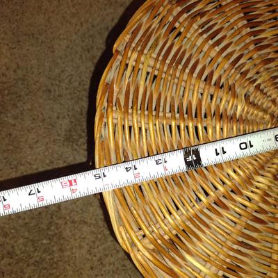 Large Woven Storage Basket with Lid