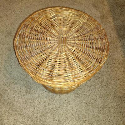 Large Woven Storage Basket with Lid