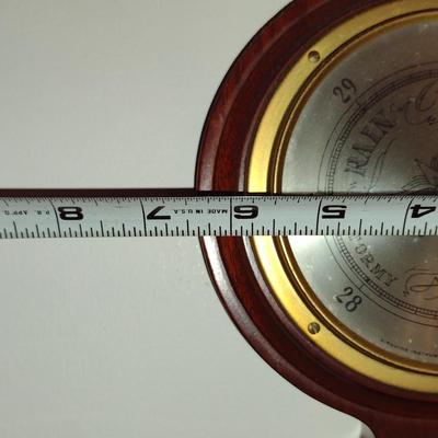 Vintage Airguide Banjo Combination Thermometer, Barometer, Hygrometer Wooden Wall Hanging