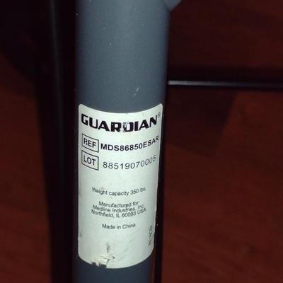 Guardian Folding Rollator/Walker with Seat- 350 Lb Capacity