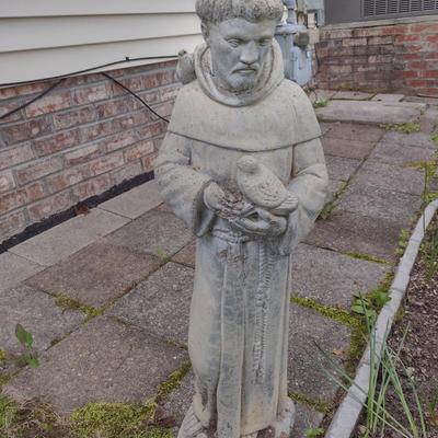 Saint Francis Concrete Garden Statue- Approx 30" Tall