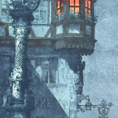 Rothenburg Tauber An Original Etching By Horst Rosemann