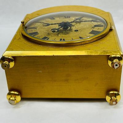 Andrea Huber Gold-tone Mantel Clock