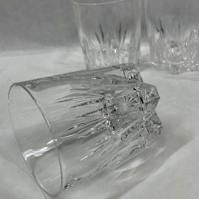four Royal Crystal Lowball Glasses Double Old Fashioned