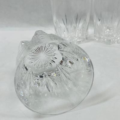 four Royal Crystal Lowball Glasses Double Old Fashioned