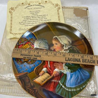 Vintage Indian Summer Collector Plate