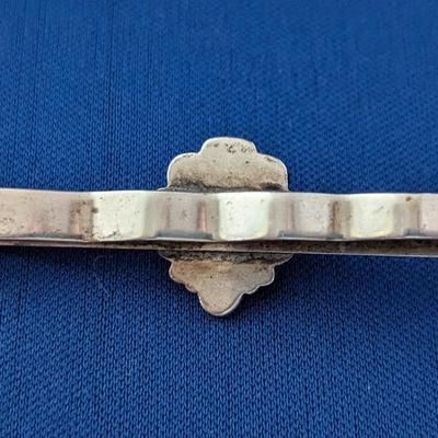 A. Landmeter 1948-1957 835 silver and Delft tie bar Dutch