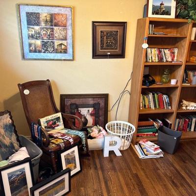 Lot 1: Book Shelf, Home Decor & More