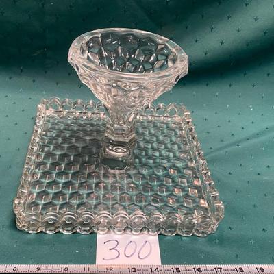 Beautiful Vintage Fostoria Cake Stand