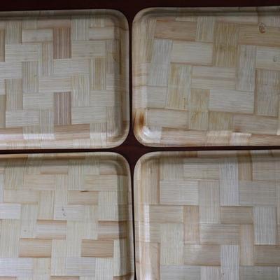 BUNNY MATTHEWS - Vic and Nat'ly's (4) Bamboo Trays