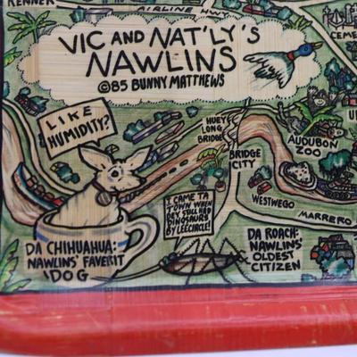 BUNNY MATTHEWS - Vic and Nat'ly's (4) Bamboo Trays