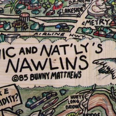 BUNNY MATTHEWS - Vic and Nat'ly's (4) Bamboo Trays