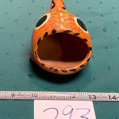 Vintage Mexican Folk Art Open Miuth Fish