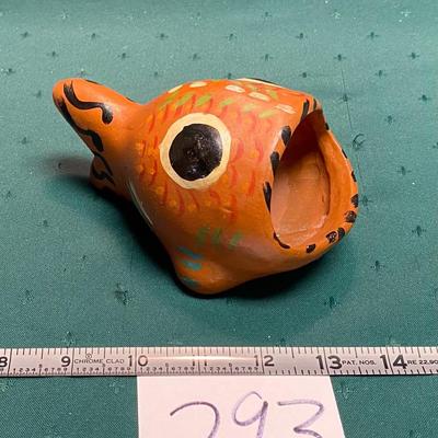Vintage Mexican Folk Art Open Miuth Fish