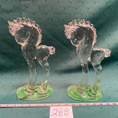 Paden City or Moser Vintage Pony Statues
