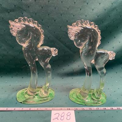 Paden City or Moser Vintage Pony Statues