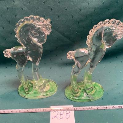 Paden City or Moser Vintage Pony Statues