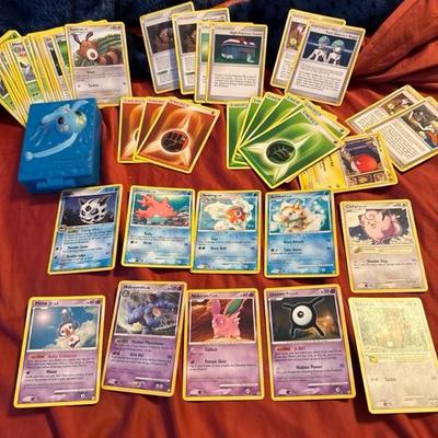 Lot of (50) 2007 Pokémon cards with case