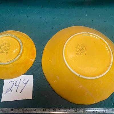 Vintage Portugal Sunflower Bowls
