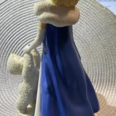 Department 56 Snowbabies Barbie Under the Midnight Moon 10" Tall Figurine in VG Preowned Condition.