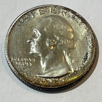 1954-P PROOF Condition Toned Washington Silver Quarter as Pictured.