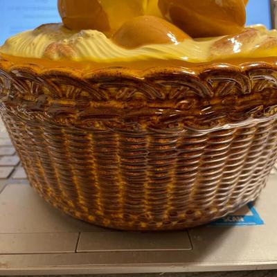 Vintage Ceramic Chicks Bowl 8" x 6.35" Tall w/Covered Lid as Pictured.