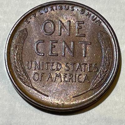 1909-VDB AU58 CONDITION LINCOLN CENT AS PICTURED.