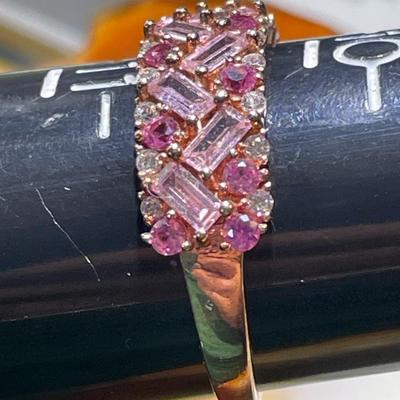(Ring #11) Sterling Silver .925 Fashion Ring Size 10-3/4 in VG Never Worn Condition.