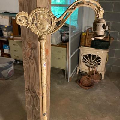 Antique Seahorse Floor Lamp