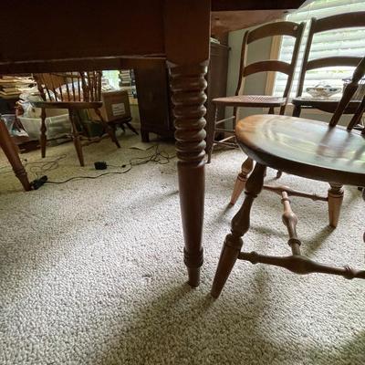 Vintage Dining Table & 4 Chairs