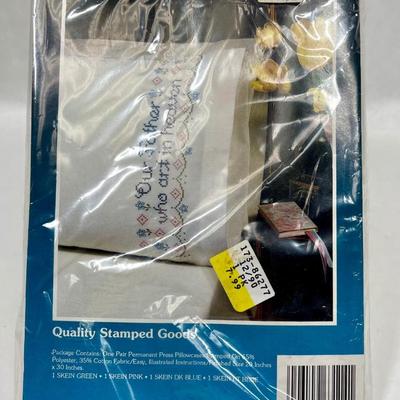 Pillowcase Embroidery Kit new in package