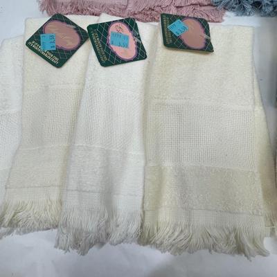 Big Lot of Guest Towel Finger Towel New in Package Border Ready for Cross-stitch design of your choicer