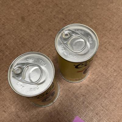 Vintage Coors Cans w/ golf balls